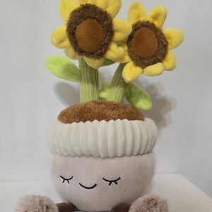 Greenhouse by Russ 12” Potted Plant Garden Sunflower Plush